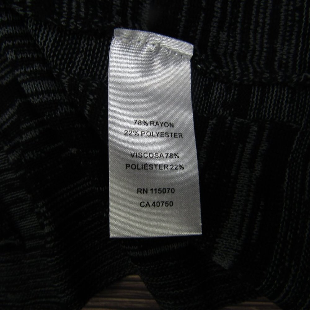 Nina Leonard NEW NWT Large Gray Black A Line Long Sleeve Skater Dress Crewneck - Picture 8 of 9